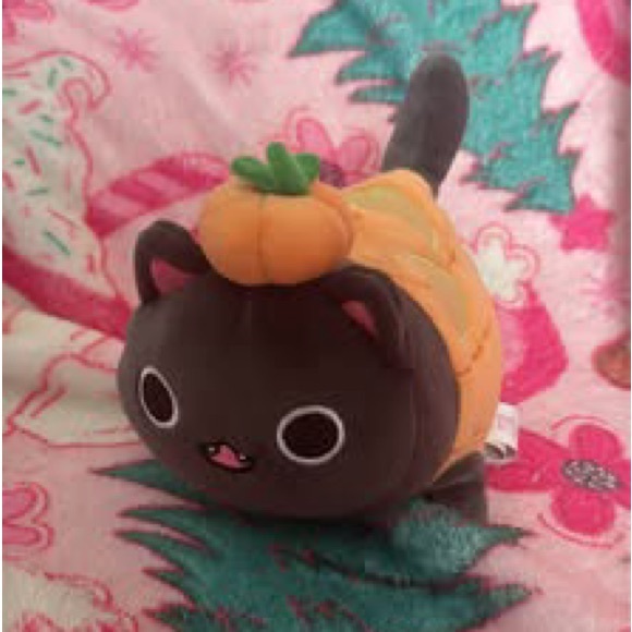 APHMAU Halloween Cat Plush - Black and Orange Pumpkin kitty - Picture 1 of 1